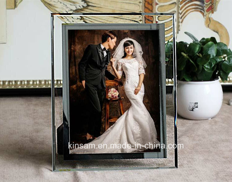 Creative Crystal Glass Photo Frame Craft for Home Decoration