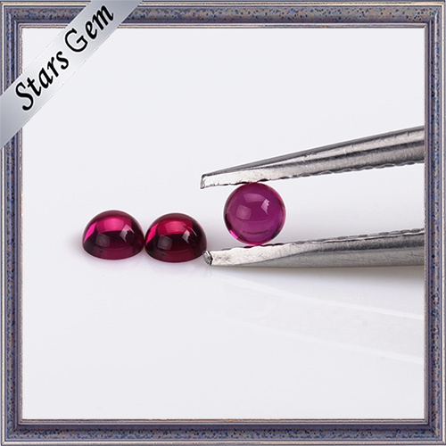 Various Color Synthetic Corundum Round Cabochon Shape