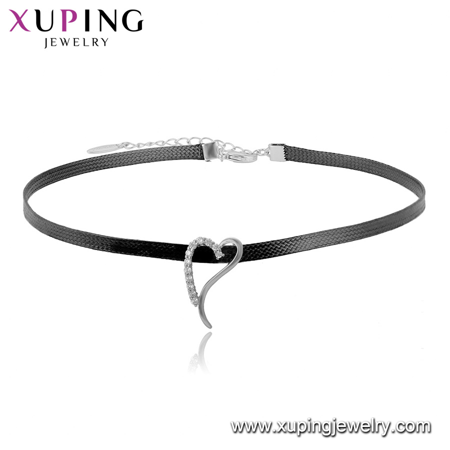 44324 Fashion Elegant Rhodium Imitation Jewelry Chain Pendant in Alloy Copper