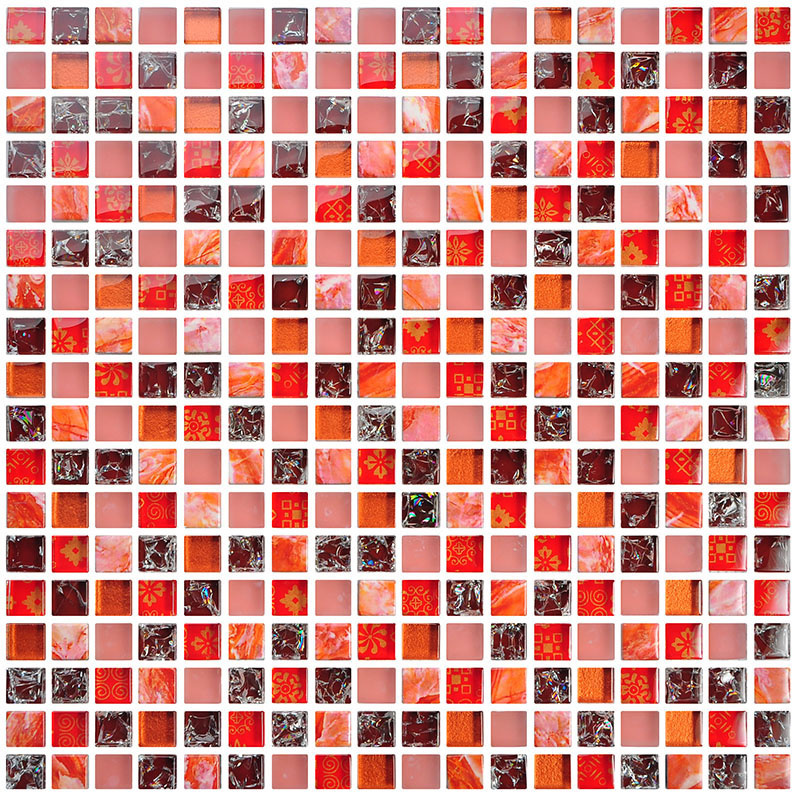 Backsplash Wall Mosaic Bathroom Mosaic Crystal Glass Mosaic