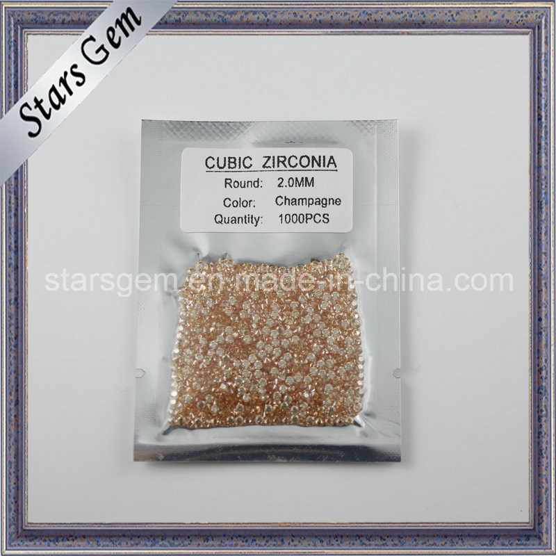 MID Champagne Wax Casting Cubic Zirconia