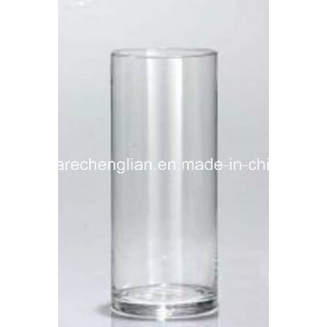 Clear Crystal Mouth-Blown Glass Vase (V-036)