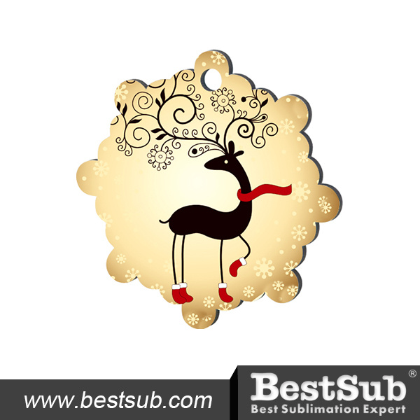 Christmas Snowflake Hardboard Sublimation Ornament (HBOM06)