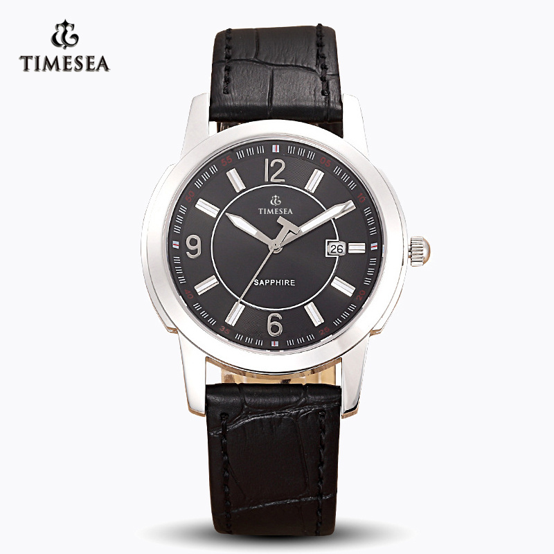 Fashion Watches Stainless Steel Quartz Watch Mens and Ladies Watch with Leather Band72193