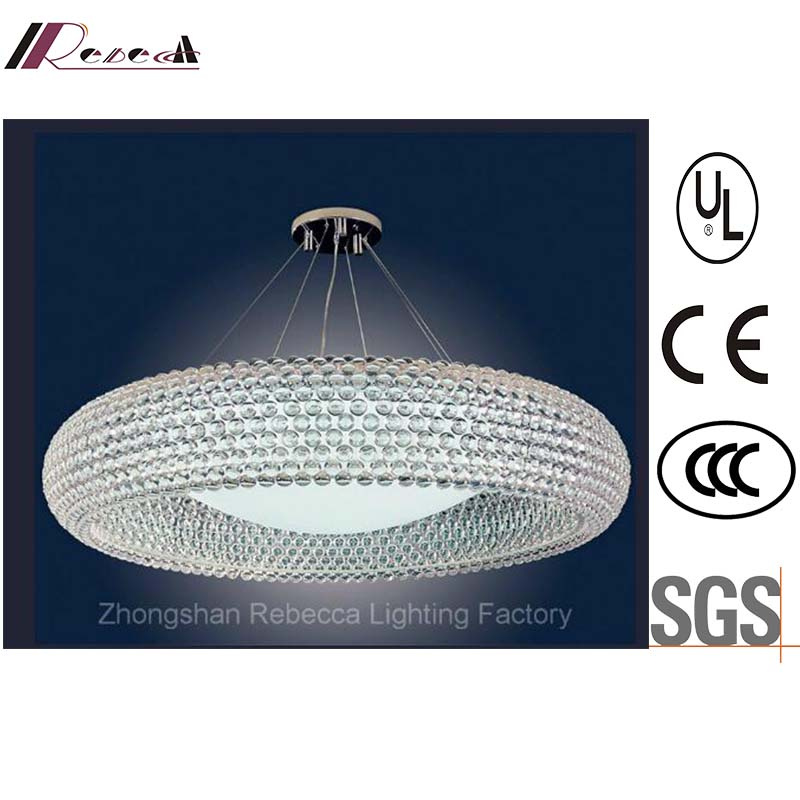 Morden Clear Acrylic Ball Hotel Lobby Pendant Lamp