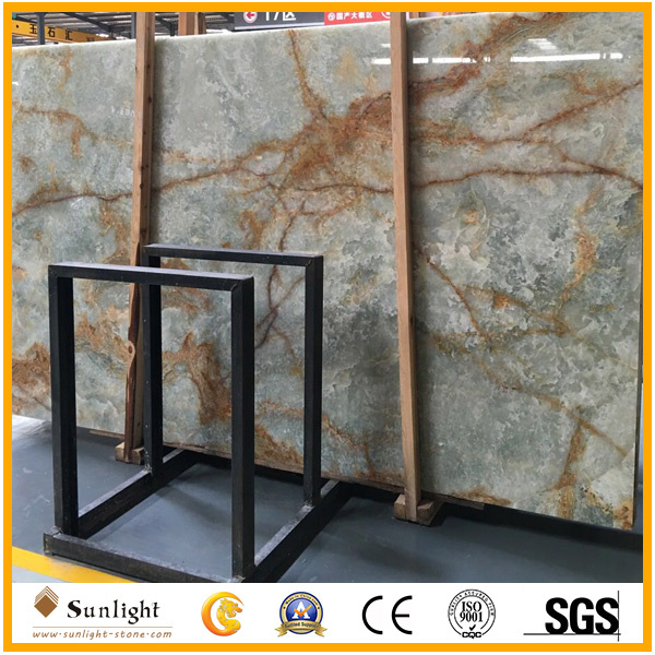 Backlight Green Onyx for Background Wall/Floor Tiles