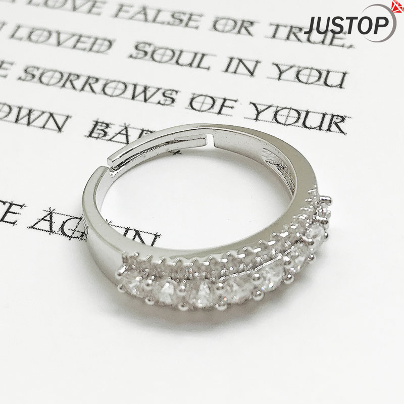 Exporting Crystal Jewelry Adjustable Hola Zircon Stone Princess Rings