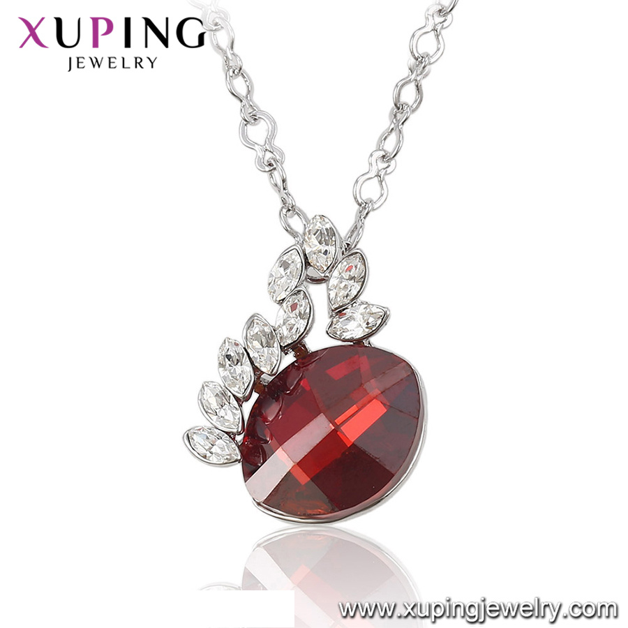43116 Wholesale Fashion Jewelry Quartz Lady's Necklace Made with Crystals From Swarovski