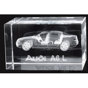 Custom Design Crystal 3D Inner Laser Engraving Cube