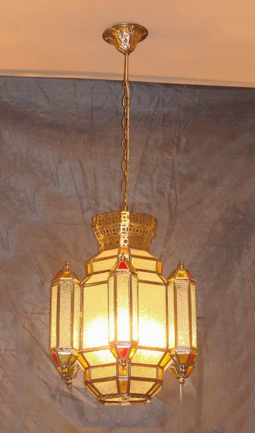 Copper Pendant Lamp with Glass Decorative 18988 Pendant Lighting