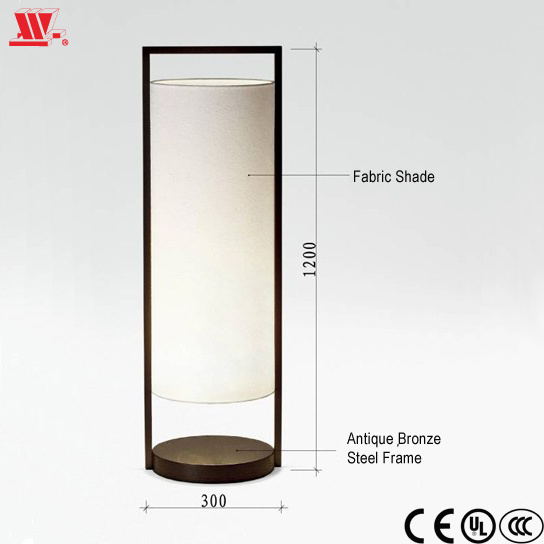 Floor Lamp with Fabric Lampshade Dw-5