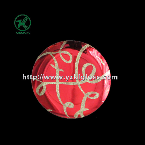 Single Wall Color Glass Plate by SGS (KLP100908-27B)