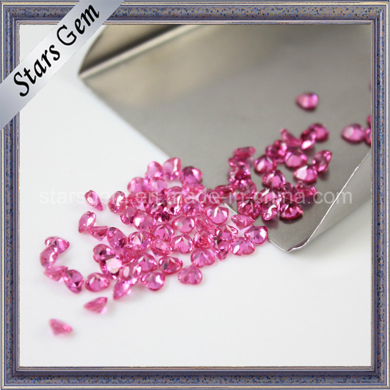 Popular Fashion Synthetic Corundum Heart Shape Ruby