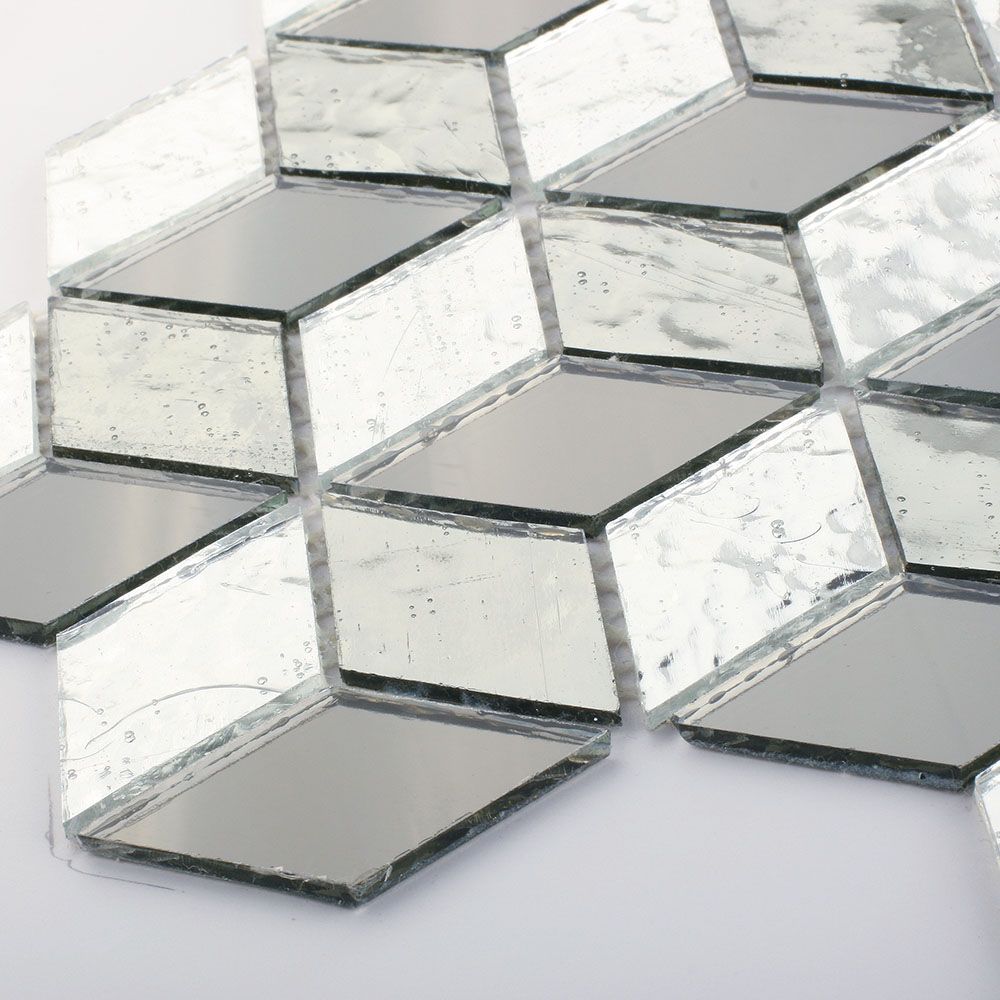 High End Kitchen Tile Sheets Crystal and Mirror Glass Mosaic