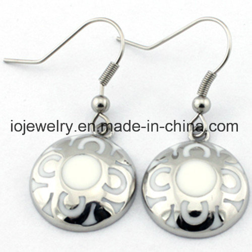 DIY Stainless Steel Enamel Jewelry Round Earring