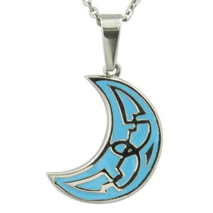 Enamel Pendant Moonlight Pendnat Stainless Steel Jewelry