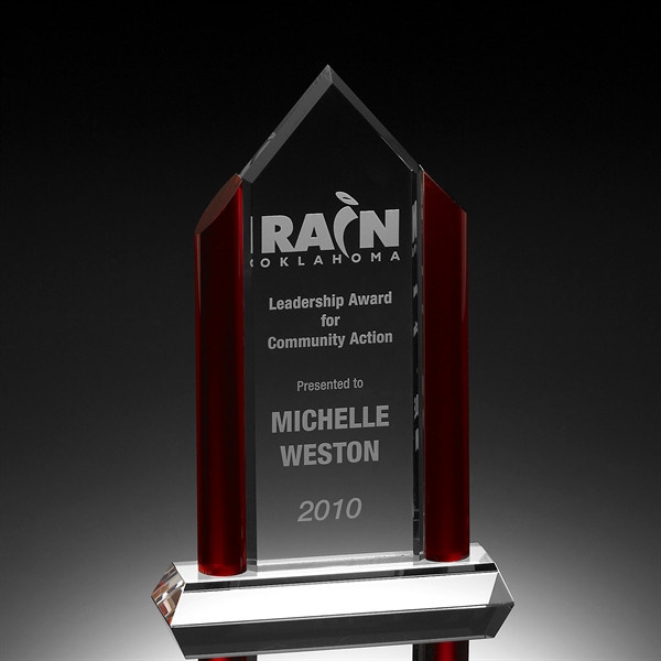 Red District Tower Crystal Award (#1125, #1126)