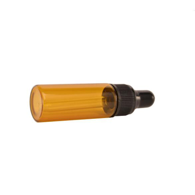 15ml Amber Glass Essential Oil Bottle with Orifice Reducer and Tamperproof Cap