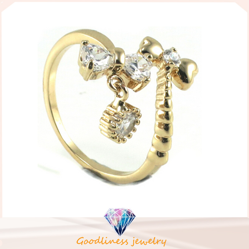 Wholesale 925 Sterling Silver Fashion Charm Girl Gift AAA CZ Crystal Beautiful Cute Rretty Ring Jewelry R10278