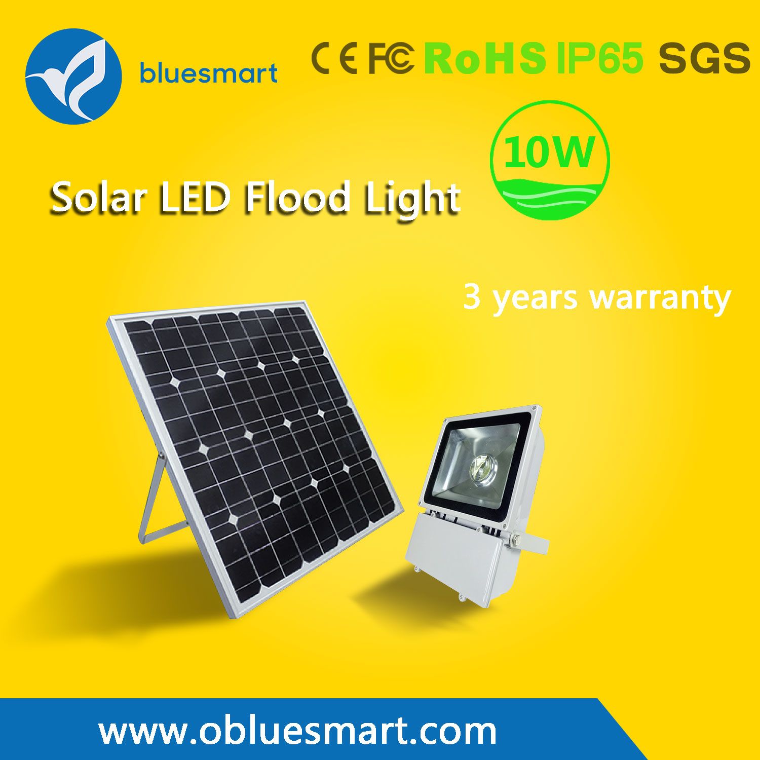 1400lm IP65 Solar Fence Light LED Solar Lighting Flood Lamp