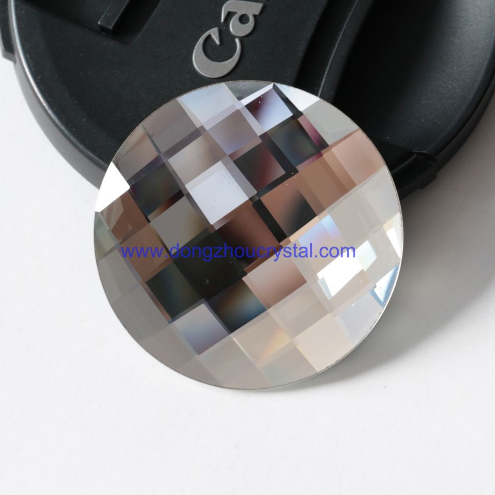 Ab Color Round Shape Net Cutting Crystal Flat Back Gemstones