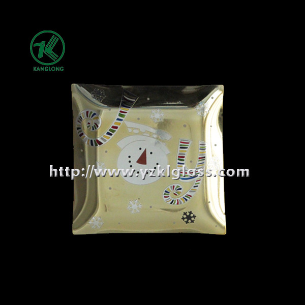 Single Wall Color Glass Plate by SGS (klp110824-62)