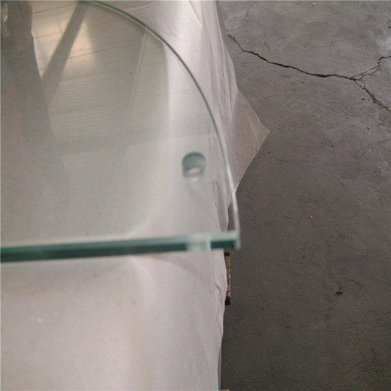 Round Safety Stained/Clear Tempered Glass for Coffee Table