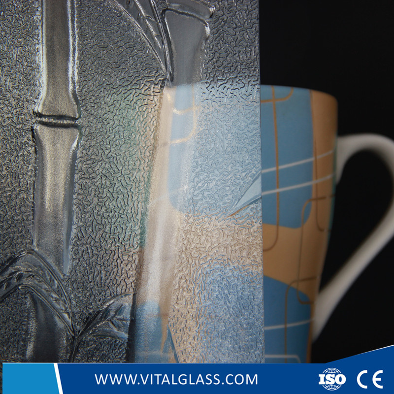 3-6mm Clear Bamboo Patterned Glass with Ce&ISO9001