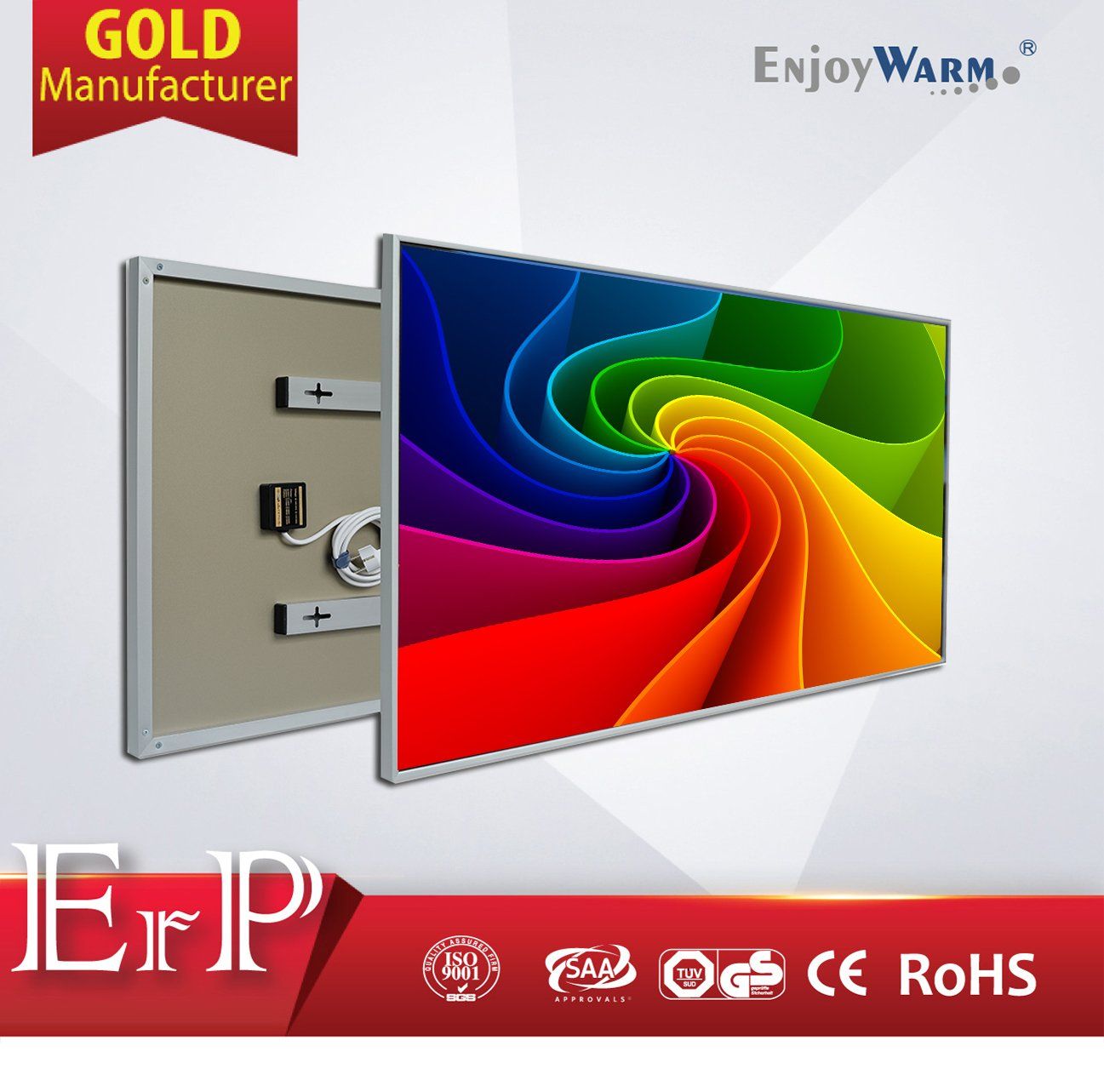 ErP Lot20 Carbon Crystal Electric Heating Panel with Far Infrared Ceiling Mounted Heating Panel
