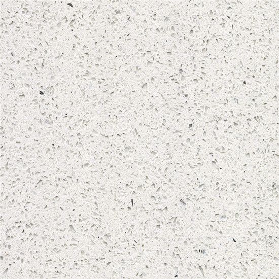 Man-Made Quartz Slab, Factory Engineered Stone Stellar White