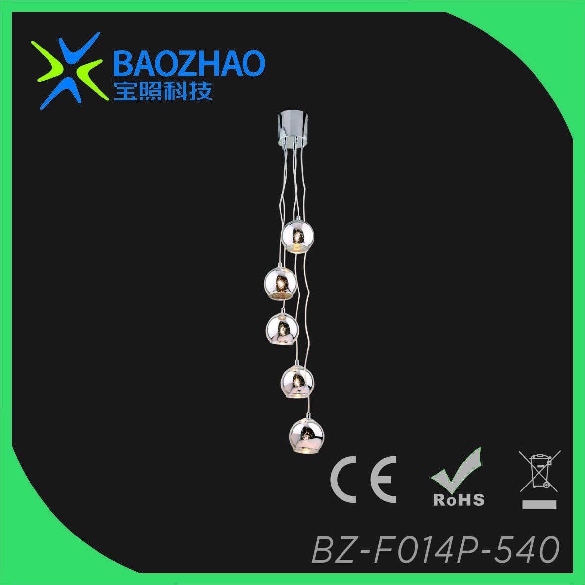 Plating Chrome, G9 Holder, Pendant Lamp, Indoor Decorative Lighting