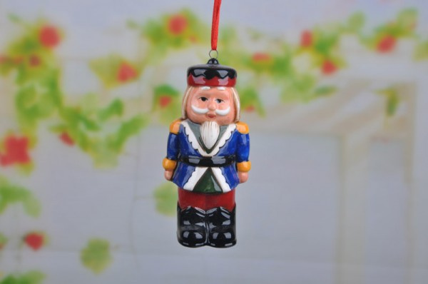 Gisela Graham Ceramic Nutcracker Soldier Christmas Tree Decorations