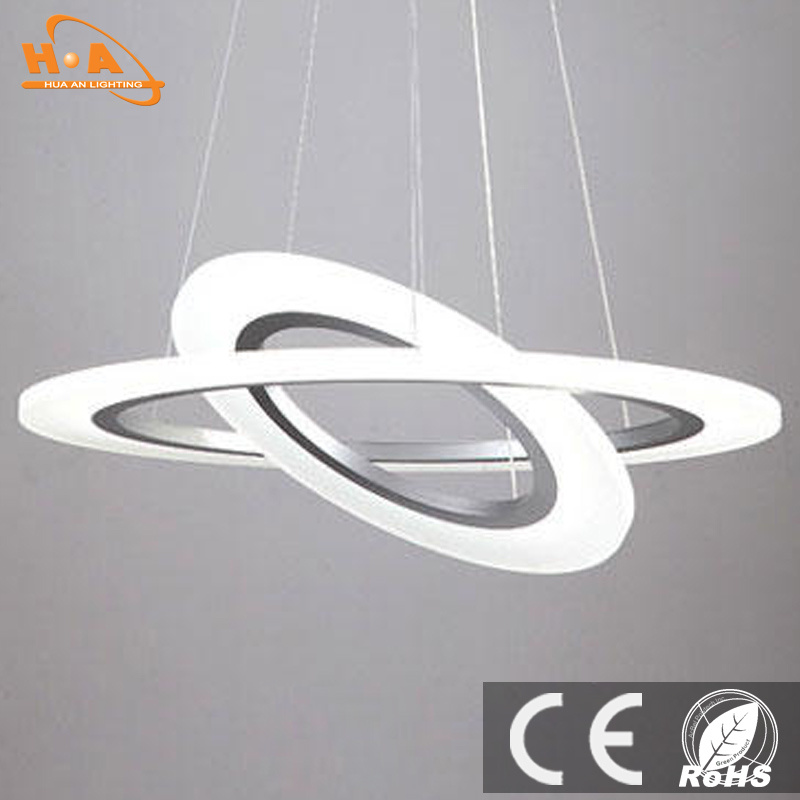 Wholesale Round Rings Acrylic LED Hanging Pendant Light for Home
