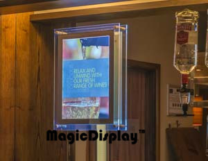 Double Sides Advertising Crystal Window Frame