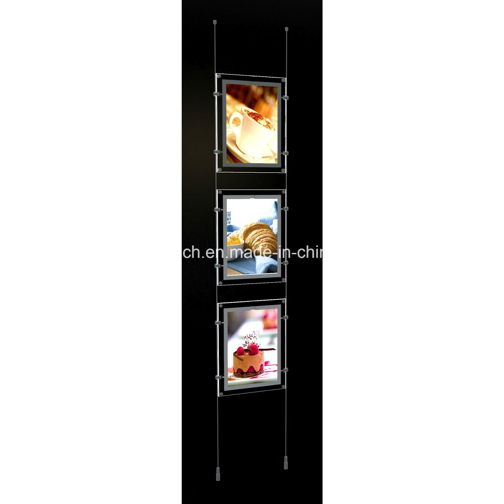 Cable Suspending Window Display LED Light Pockets