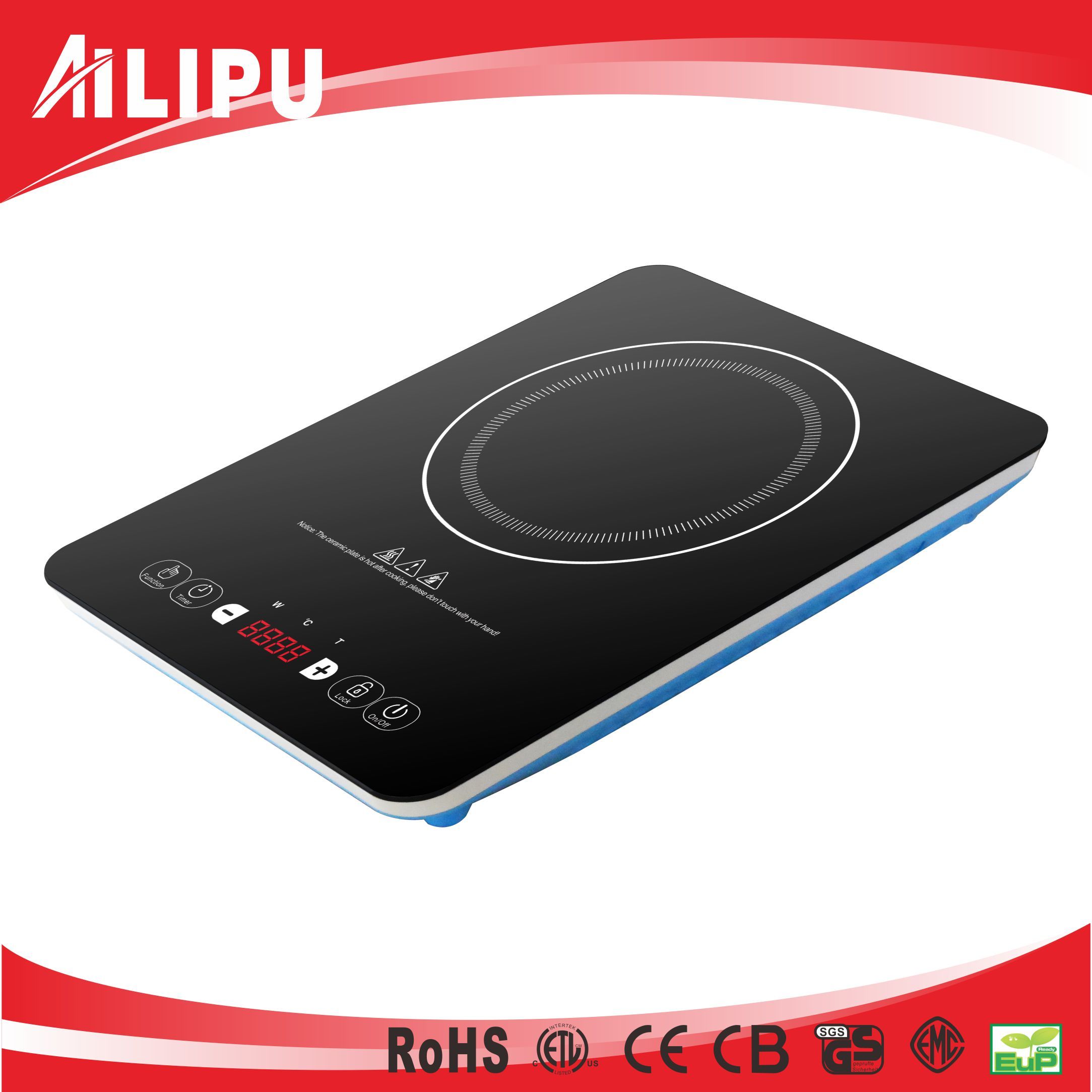 Plastic Housing Tabletop Style Household Induction Cooker