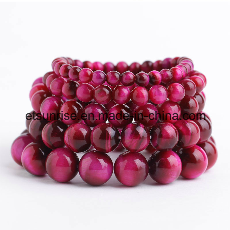 Red Tiger Eye Beaded Bracelet