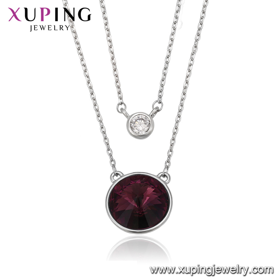 43797 Xuping Wholesale Crystals From Swarovski Diamond Necklace Jewelry