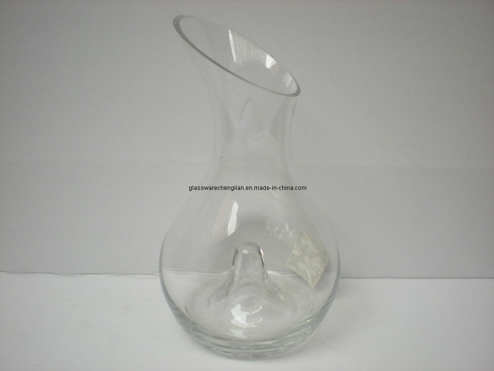 Hand-Made Clear Crystal Glass Decanter (H-805)