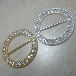Most Popular Wholesale Round Rhinestone Buckle for Wedding Invitation