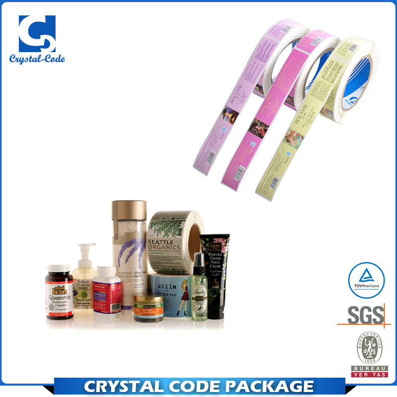 Waterproof Self Adhesive Cosmetic Bottle Sticker Label