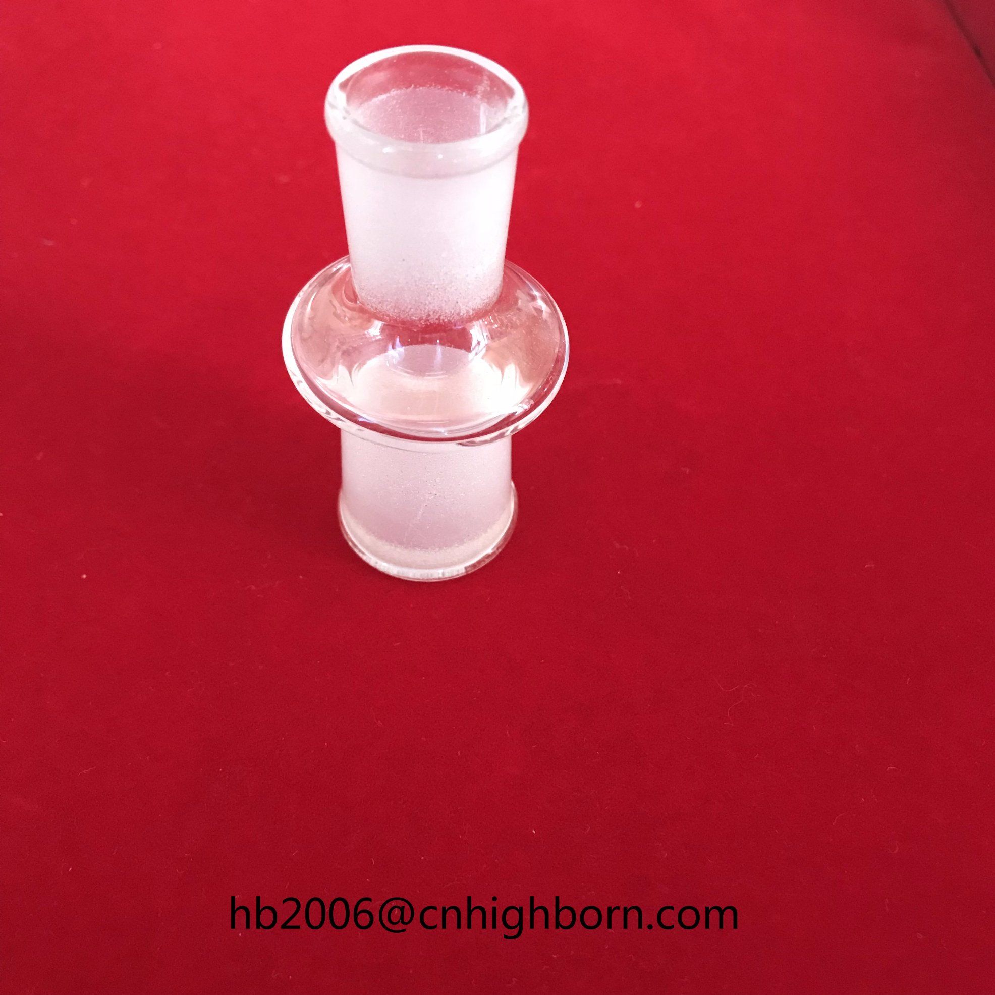 Transparent Quartz Crystal Quartz Glass Bongs Adaptor