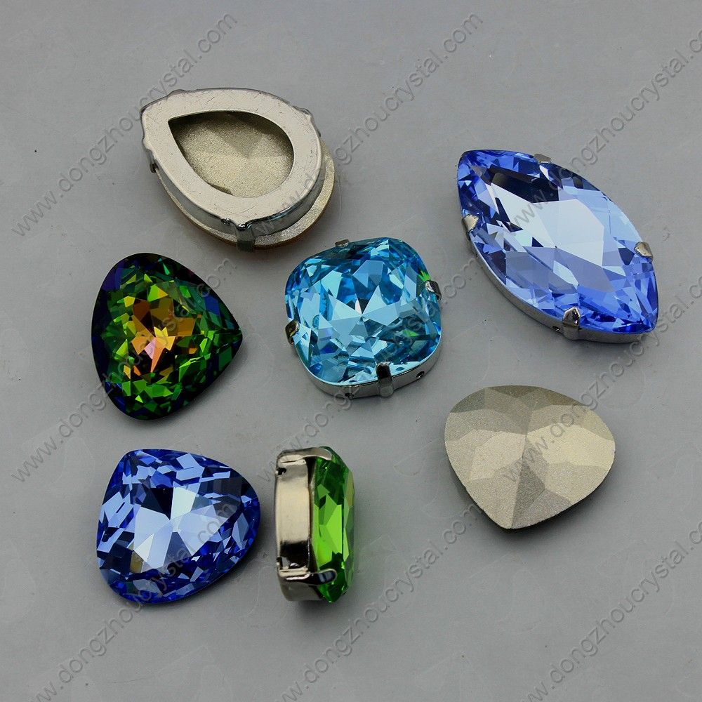 10*11mm Point Back Crystal Element Peach Heart Shape (DZ-3015)