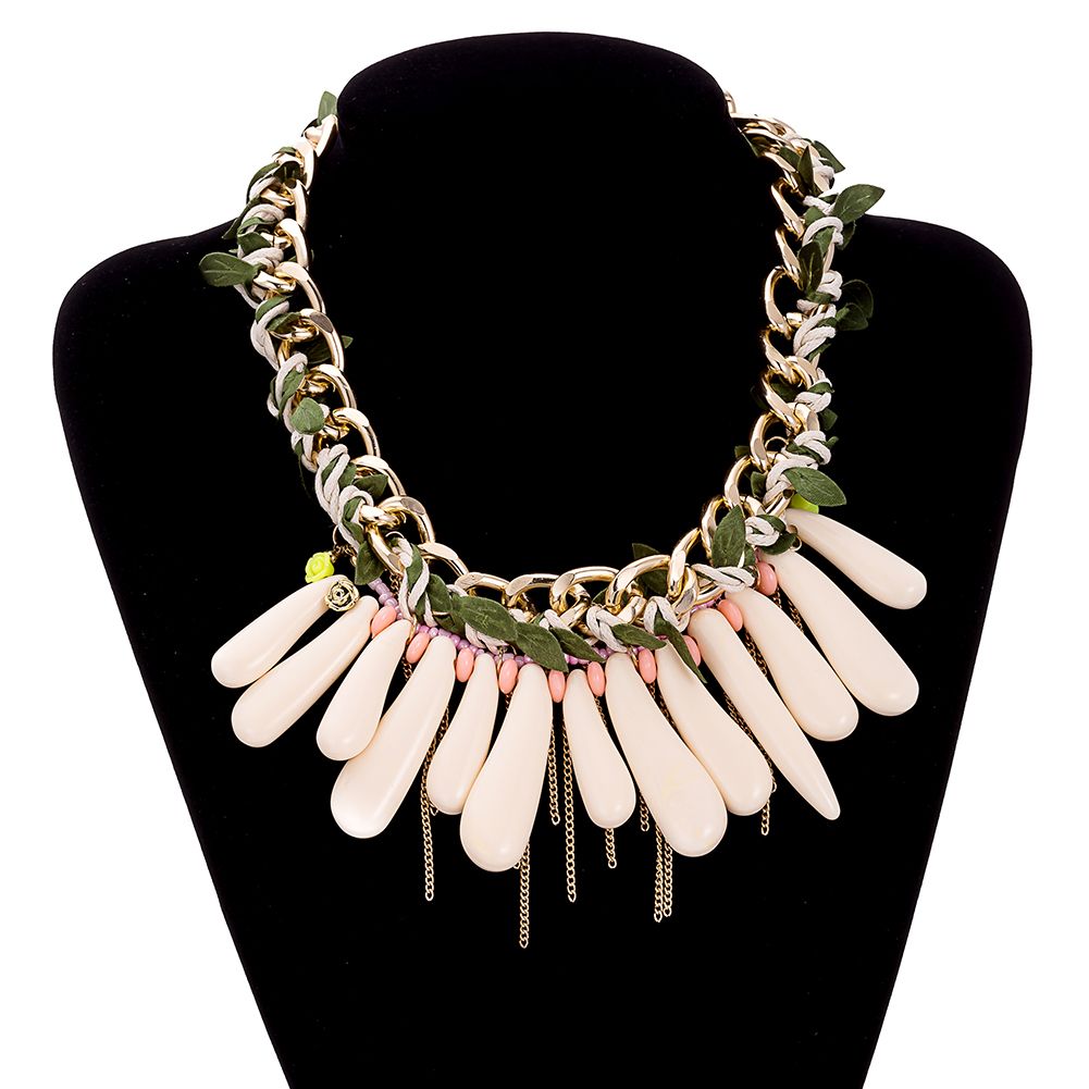 Women Bohemian Rose Gold Plated Pendant Necklace Fashion Jewelry