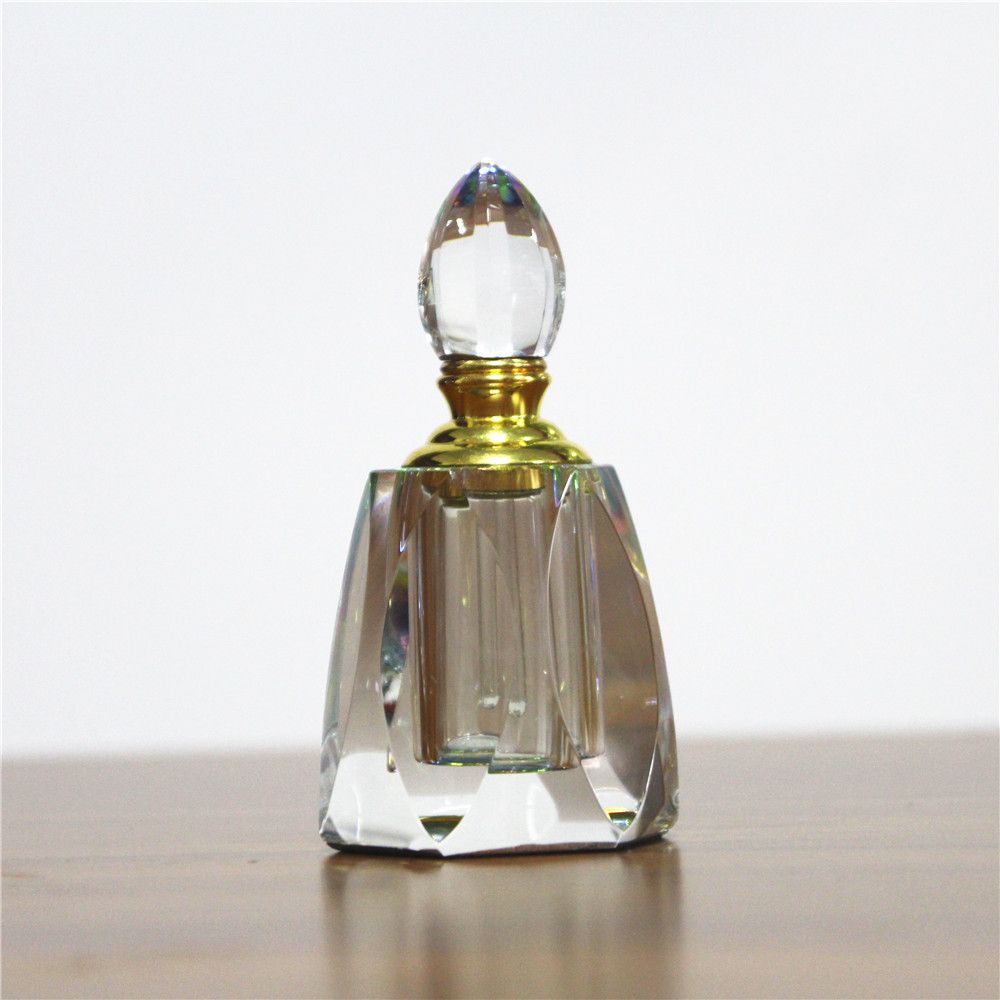 Clear 6ml Perfume Bottle Refillable Crystal Perfume Glass Bottle with Bottle Lid