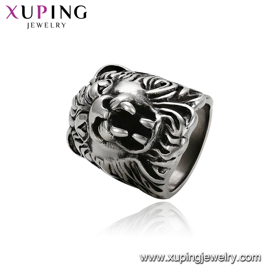 15499 Xuping Wholesale Unique Jewelry Black Gun Color Tiger Finger Ring