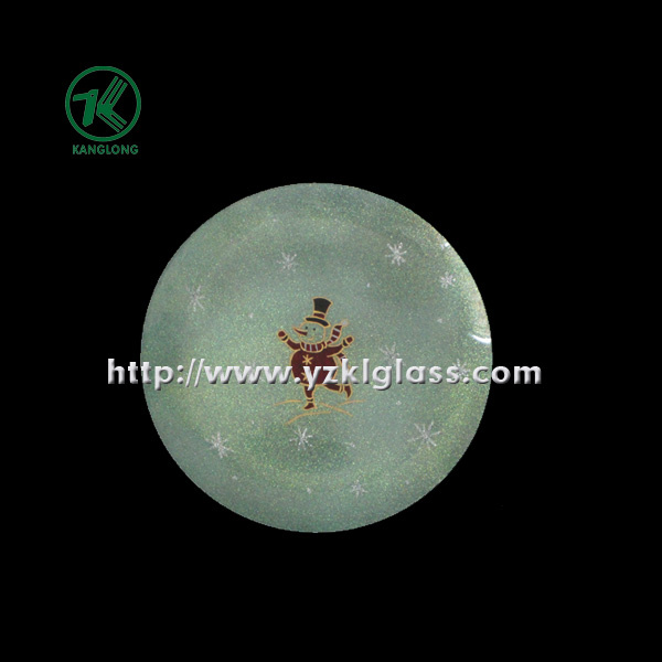 Single Wall Color Glass Plate by SGS (DIA23.5*1.5)