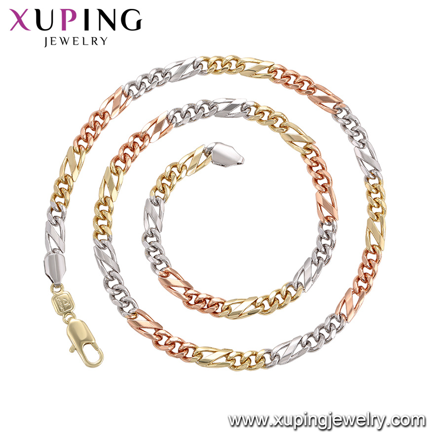 44772 Fashion Xuping 18K Gold-Plated Men's Jewelry Necklace in Copper Alloy