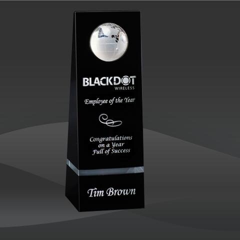 Crystal Bahama Globe Award (T-WBHM206, T-WBHM308, T-WBHM310)