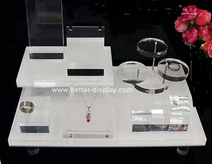 Factory Custom Acrylic Luxury Jewelry Display Furniture